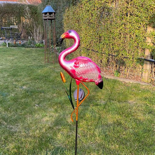 Dekorativ solcellelampe - Flamingo GL1012EZ Flamingo